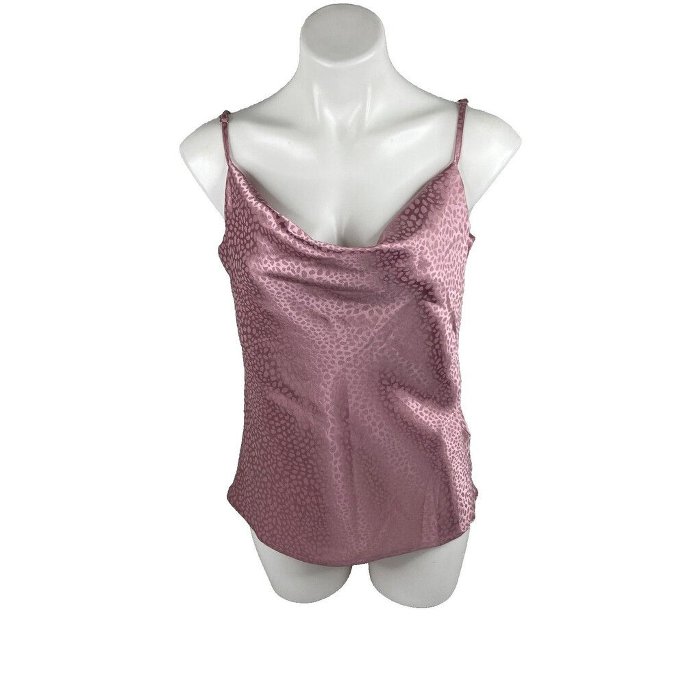 L Love Women Medium Pink Camisole Leopard Print Casual NWT